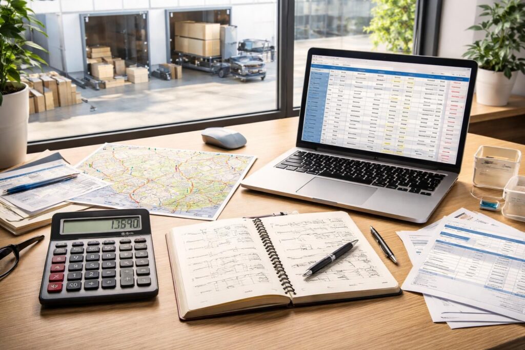 découvrez comment calculer le prix d’un transport de marchandises, en tenant compte des facteurs clés comme la distance, le poids, le type de marchandise et les services additionnels.